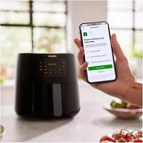 Philips HD9280/91 - Air Fryer, 6.2L, Rapid Air Technology, Quick Clean Basket, HomeID Recipe App, Black