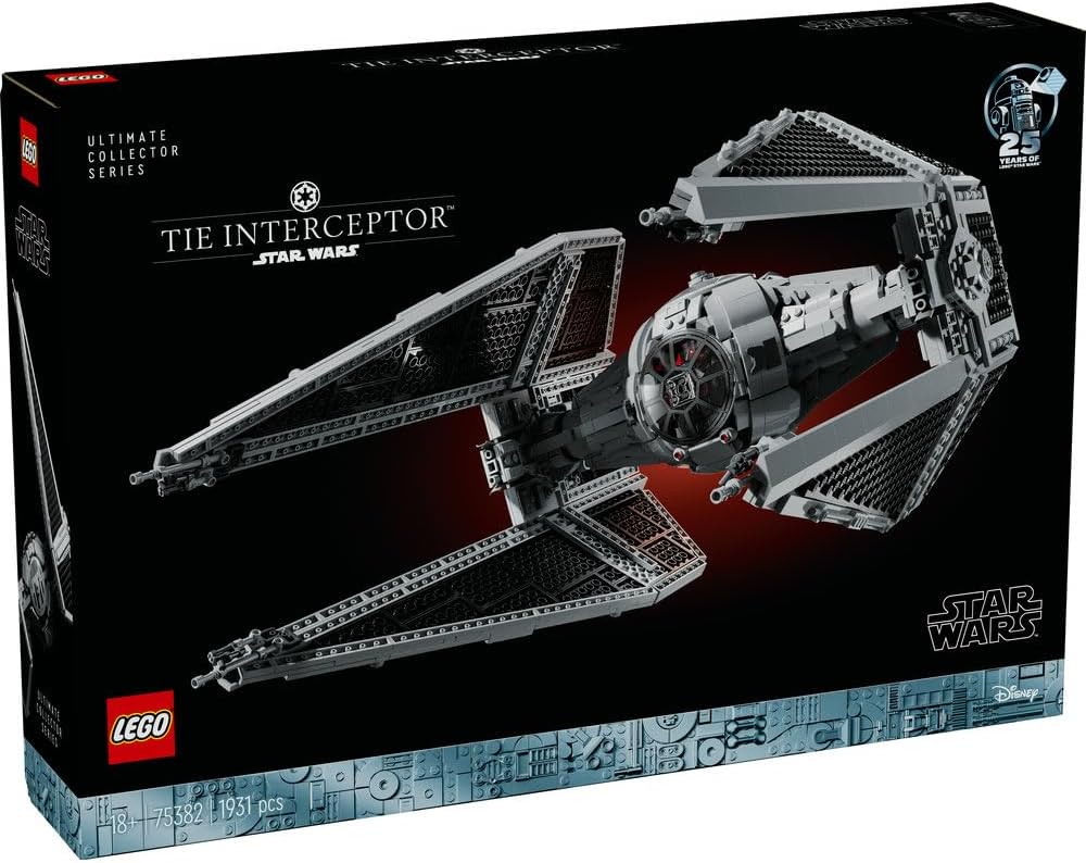 LEGO Star Wars TIE Interceptor 75382 Ultimate Collector Series Creative Building Set