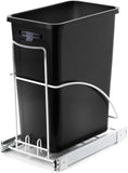 7.6 Gallon Pull Out Trash Can for Recycling or Trash, Under Sink in-Cabinet Design, 29 Liter Total Capacity