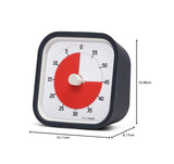 Time Timer TTM9-W Study Timer, Mod (with Cover, Charcoal Gray, 3.5" (9 cm), 60 Mins, Learning Alarm