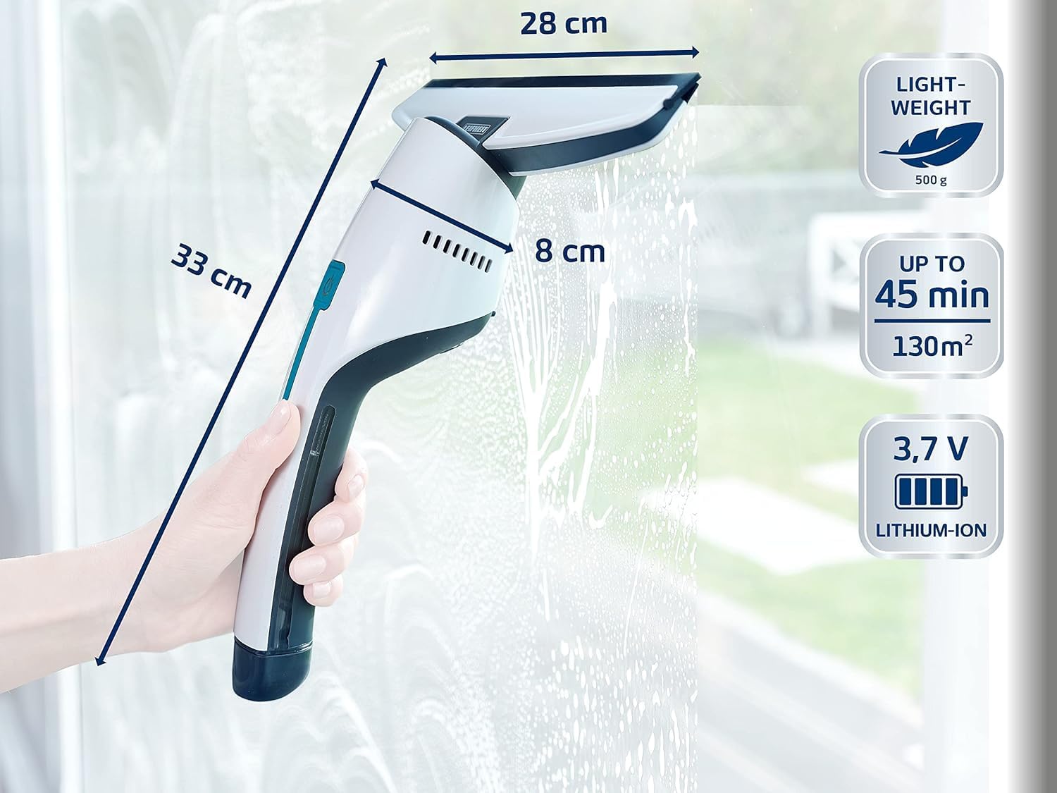 Leifheit L51030 Nemo Window Vacuum Cleaner White
