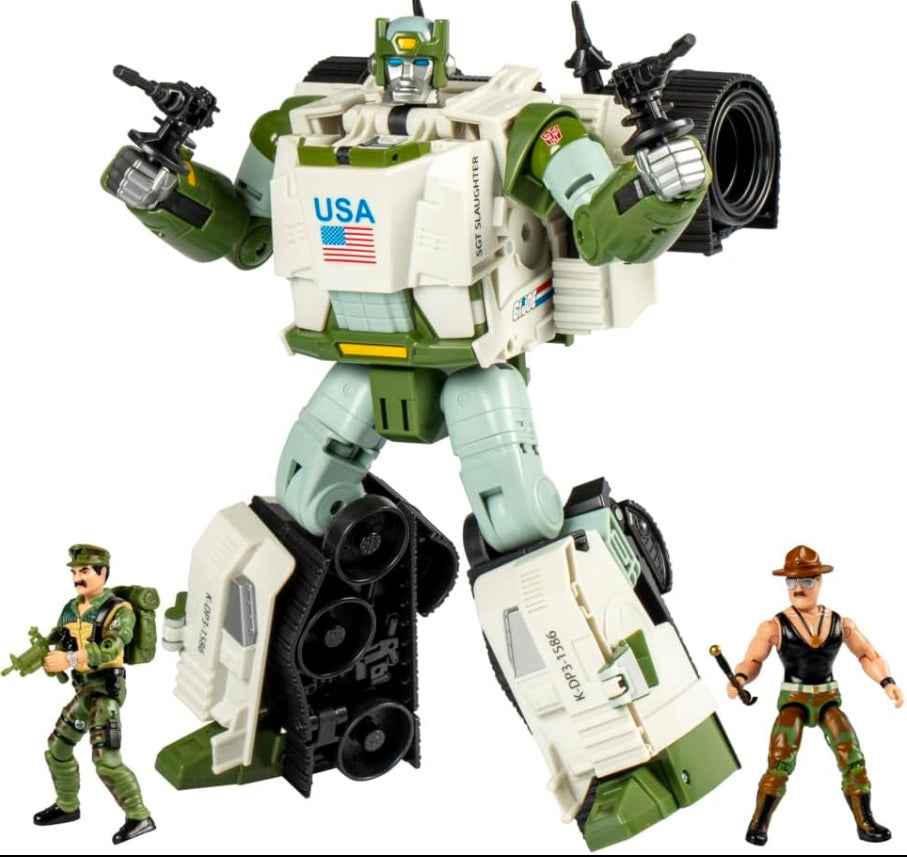 Transformers Collaborative GI Joe X Transformers Autobot Kup Triple T 8.98in Action Figure
