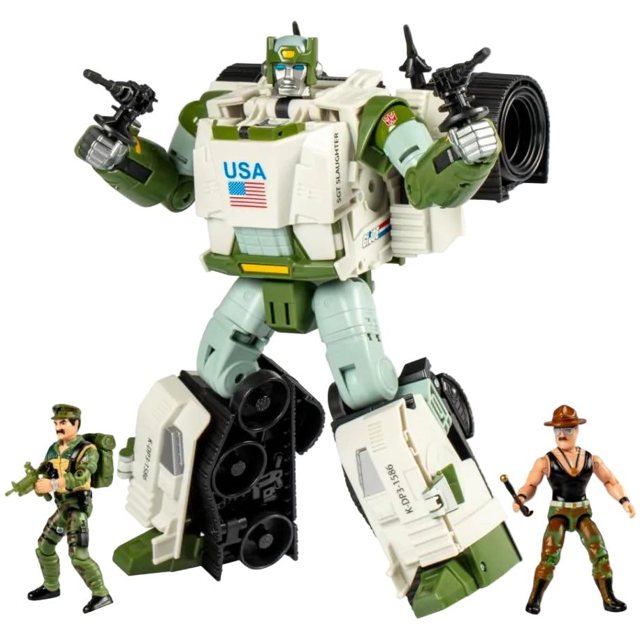 Transformers Collaborative GI Joe X Transformers Autobot Kup Triple T 8.98in Action Figure