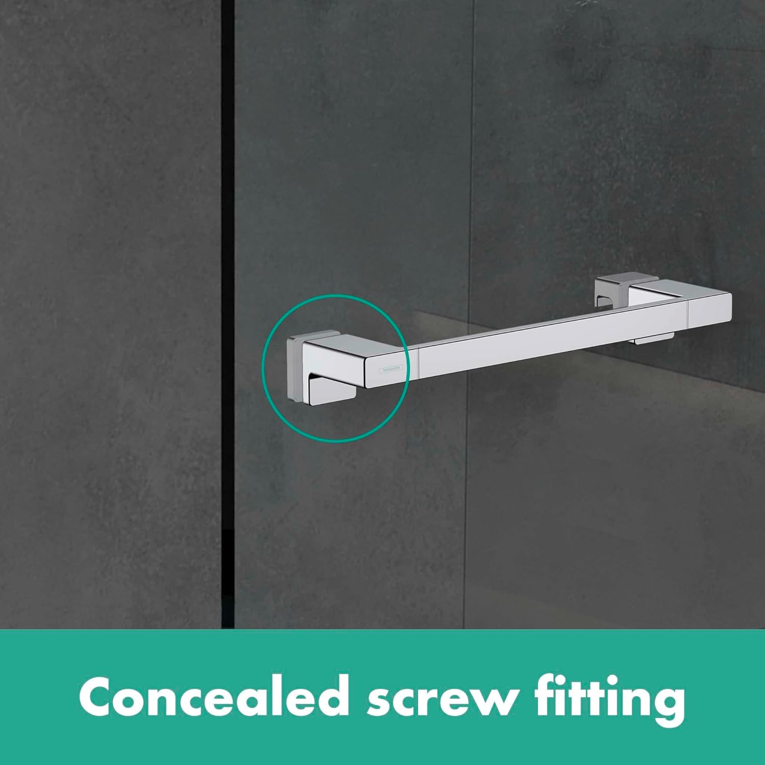 hansgrohe 41759140 AddStoris Shower Door Handle Brushed Bronze Secondary image