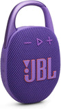 JBL Clip 5 - Ultra-Portable, Waterproof & Dustproof Bluetooth Speaker, Big Pro Sound with Punchy bass, Integrated Carabiner, Up to 12 Hours of Play, Made in Part with Recycled Materials Purple