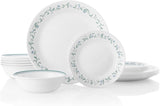 Corelle Livingware 18-Piece Dinnerware Set, Country Cottage, Service for 6 (1122070)