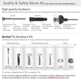 Barkan TV Wall Mount, 13-65 inch Full Motion Articulating - 4 Movement Long Premium Flat/Curved Screen Bracket, up to 80 lbs, Extremely Extendable,Fits LED OLED LCD