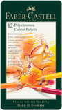 FABER-CASTELL, AG110012 Polychromos Artists Colour Pencil in Tin (12-Pieces)