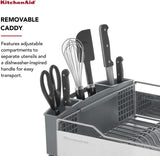 KitchenAid KNS896BXGRA Full Size Dish Rack, Light Grey