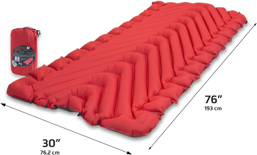 KLYMIT STATIC V LUXE Sleeping Pad Extra Wide 30inches