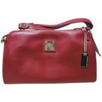 Tocco Toscano TS241011 Red Leather Top Handle Shoulder Bag
