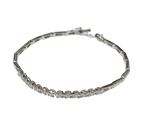 750 White Gold Heart Diamond Tennis Bracelet 7GM