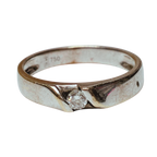 18K White Gold Diamond Ring 3.5GM