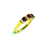 750YG Rubies & Diamonds ring