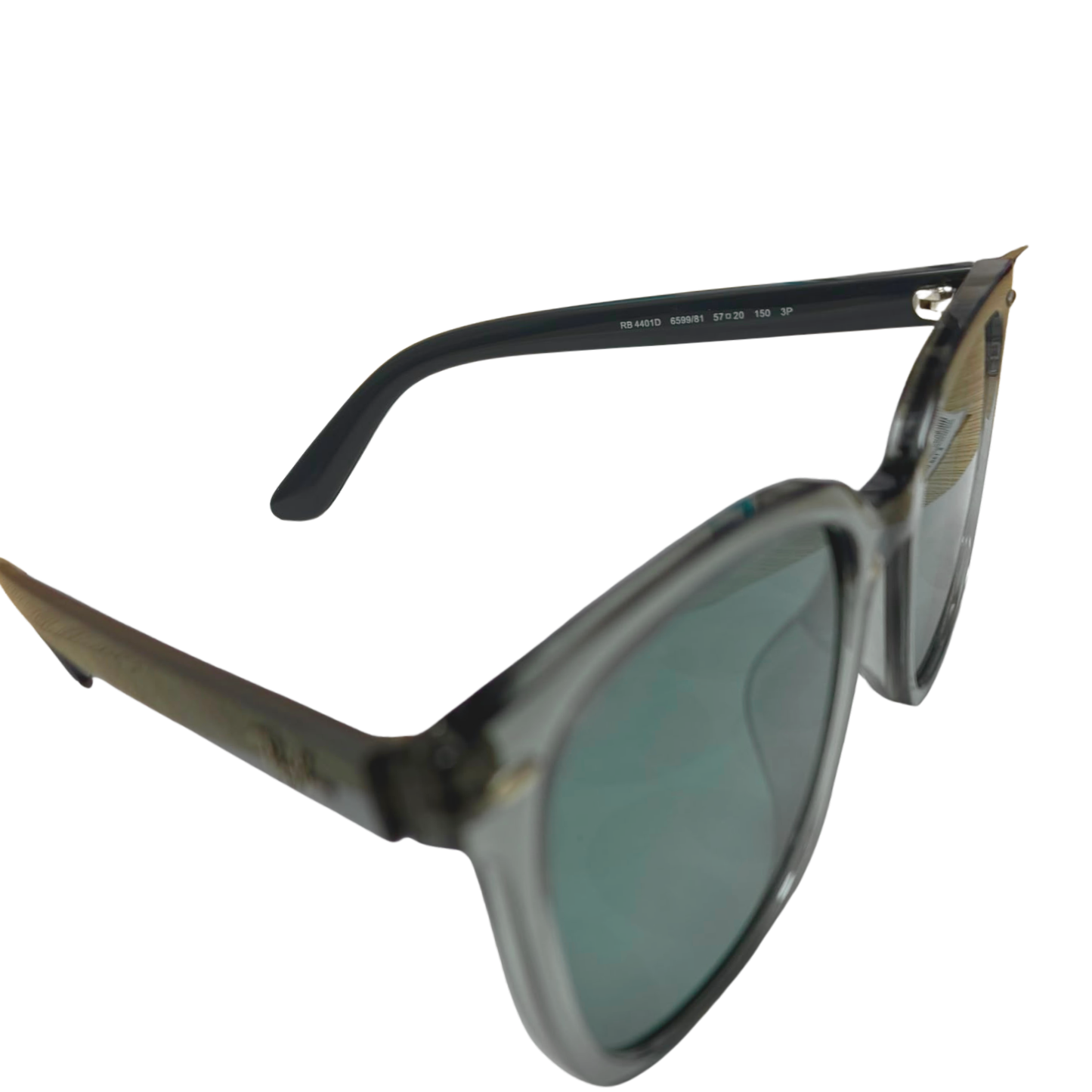 RayBan RB4401D Polarized Sunglasses Transparent Grey Dark Grey Lenses Secondary image