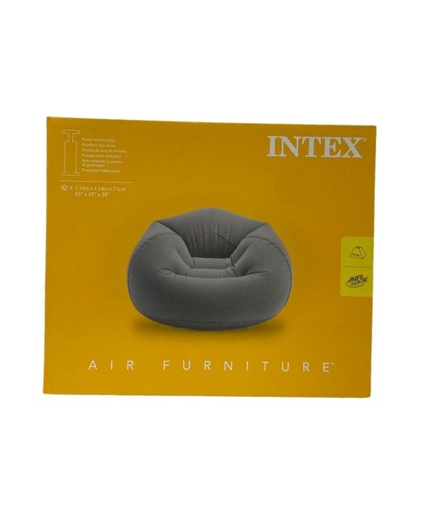 Intex 68579NP Inflatable 45x45x28 Inch Beanless Bag Chair Gray Secondary image
