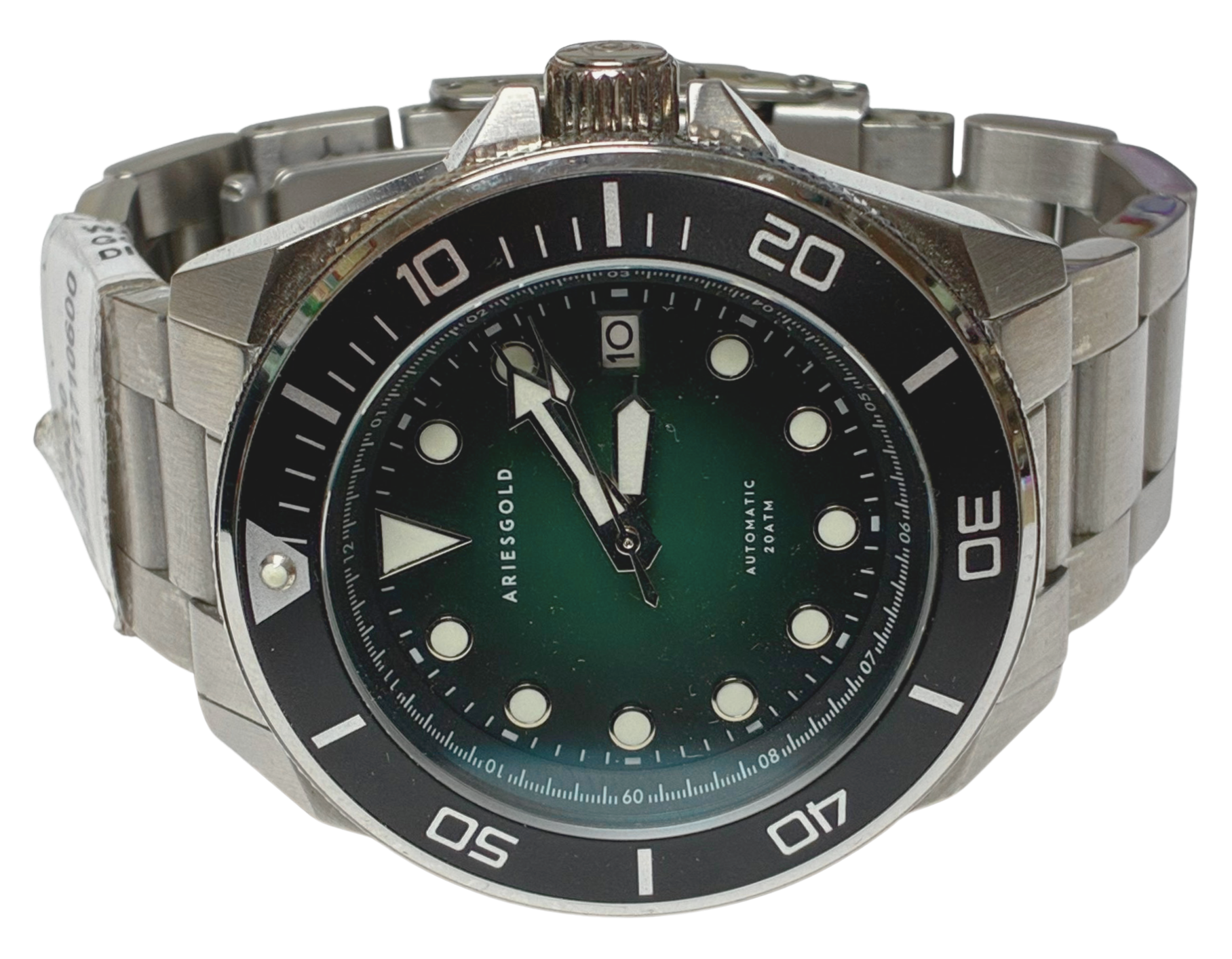 Aries Gold G 9029 Dreadnought Silver Mens Watch Japan Automatic Secondary image