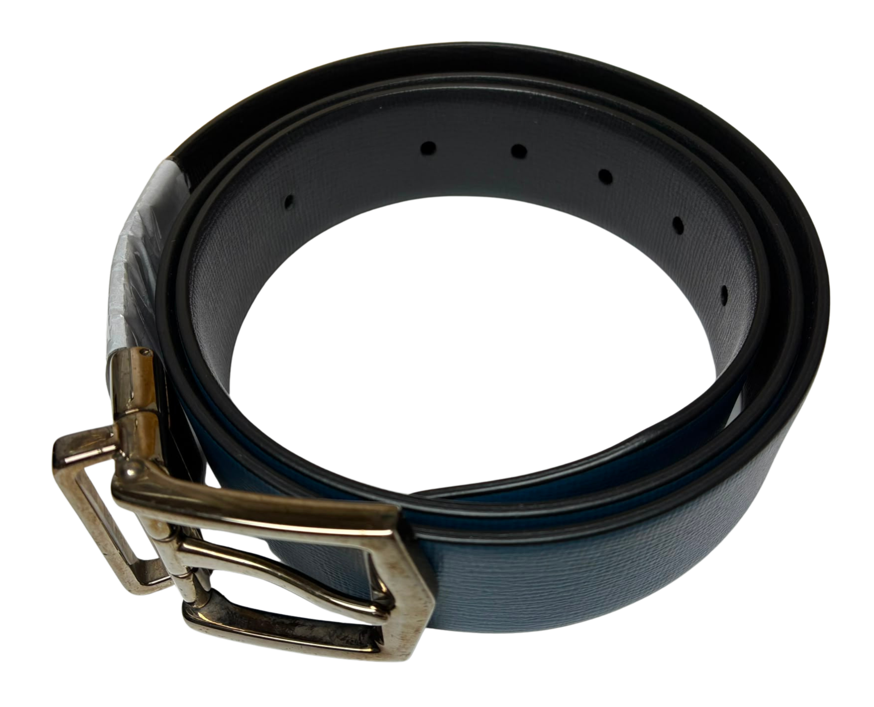 Burberry Reversible Leather Belt BlueBlack