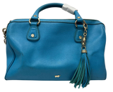 Braun Buffel Leather Tote Blue
