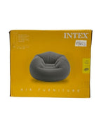 Intex 68579NP Inflatable 45x45x28 Inch Beanless Bag Chair Gray