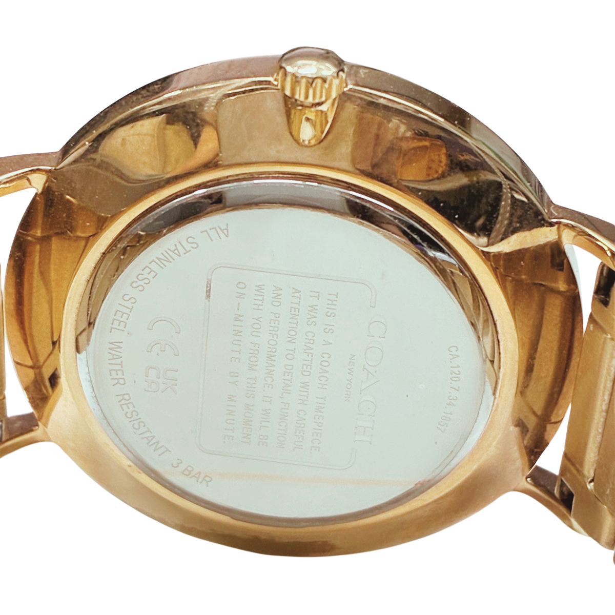 Coach Perry Rose Gold Tone Stainless Steel Watch