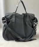 Mulberry Alexa Oversized Shiny Grey Shoulder Bag