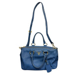 Prada Blue Vitello Daino Leather Bag