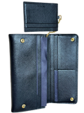 Prada Large Saffiano Leather Wallet Black