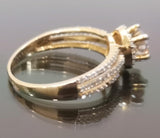 14K YG Diamond Ring