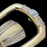 750 Yellow Gold Diamond Buckle