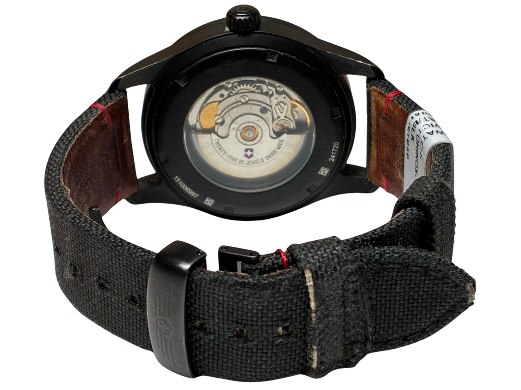 Victorinox 241720 Swiss Army Airboss Mechanical Black Edition Watch 42mm