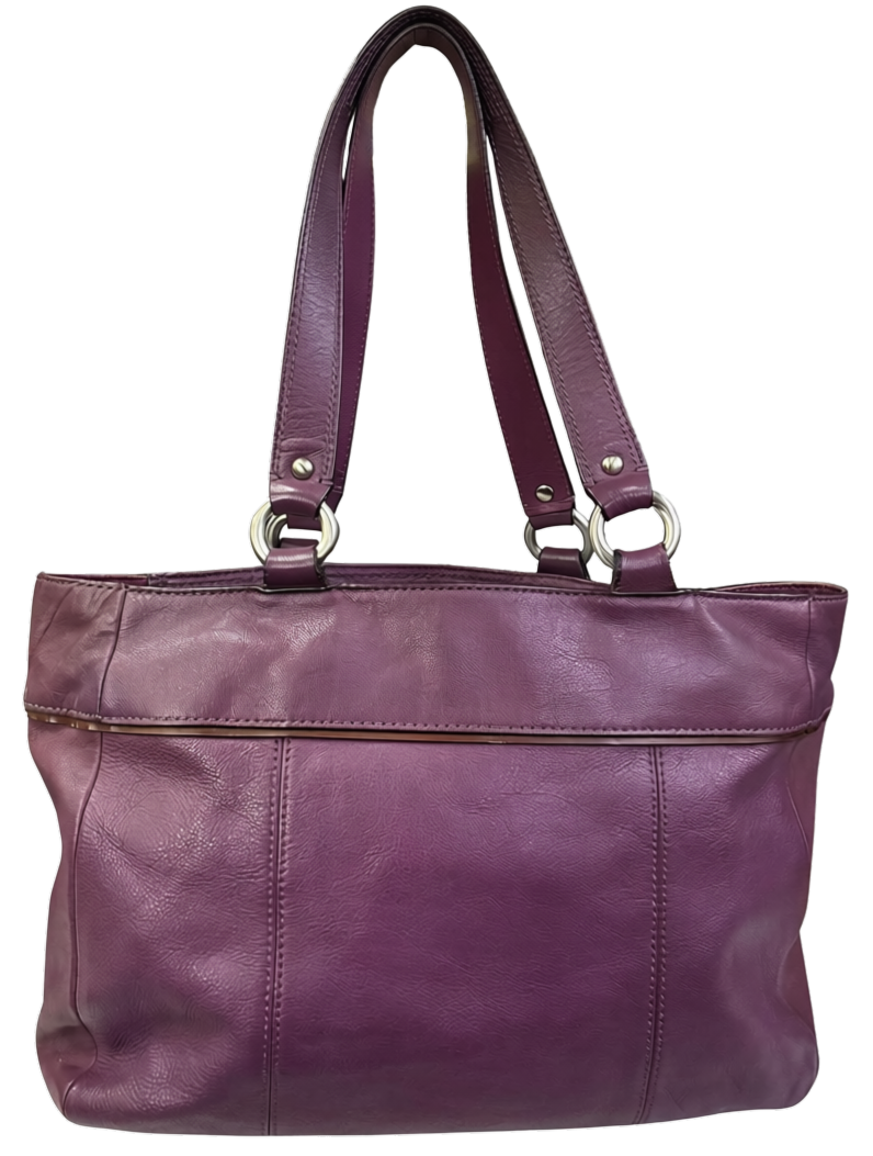 Coach F15235 Violet Purple Studded Leather Shoulder Bag Secondary image