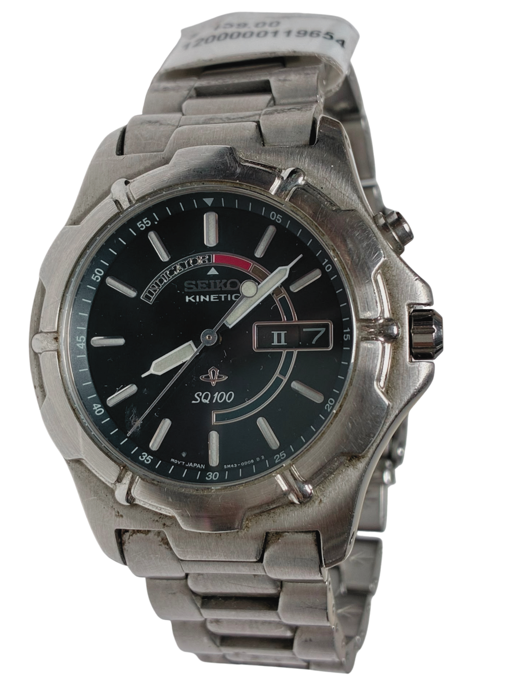 Seiko 5M430890 Kinetic SQ100 Watch