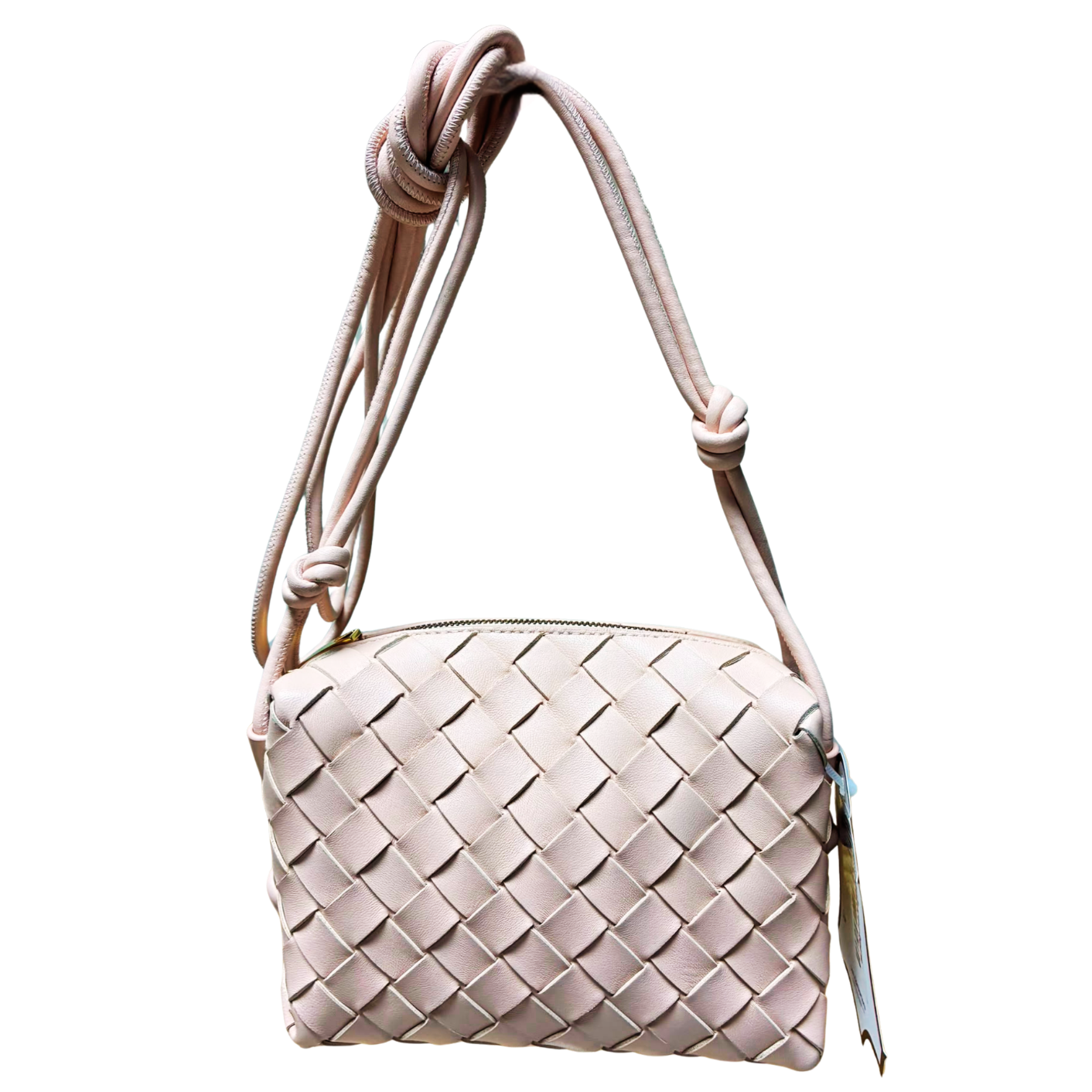 Bottega Veneta Intrecciato Mini Loop Camera Bag Leather Pink Main image