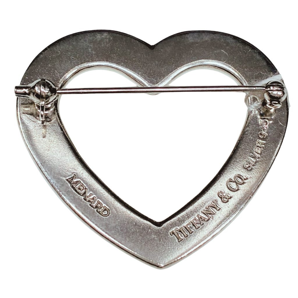 Tiffany And Co X Menard Heart Shaped Brooch SV925 10.0G