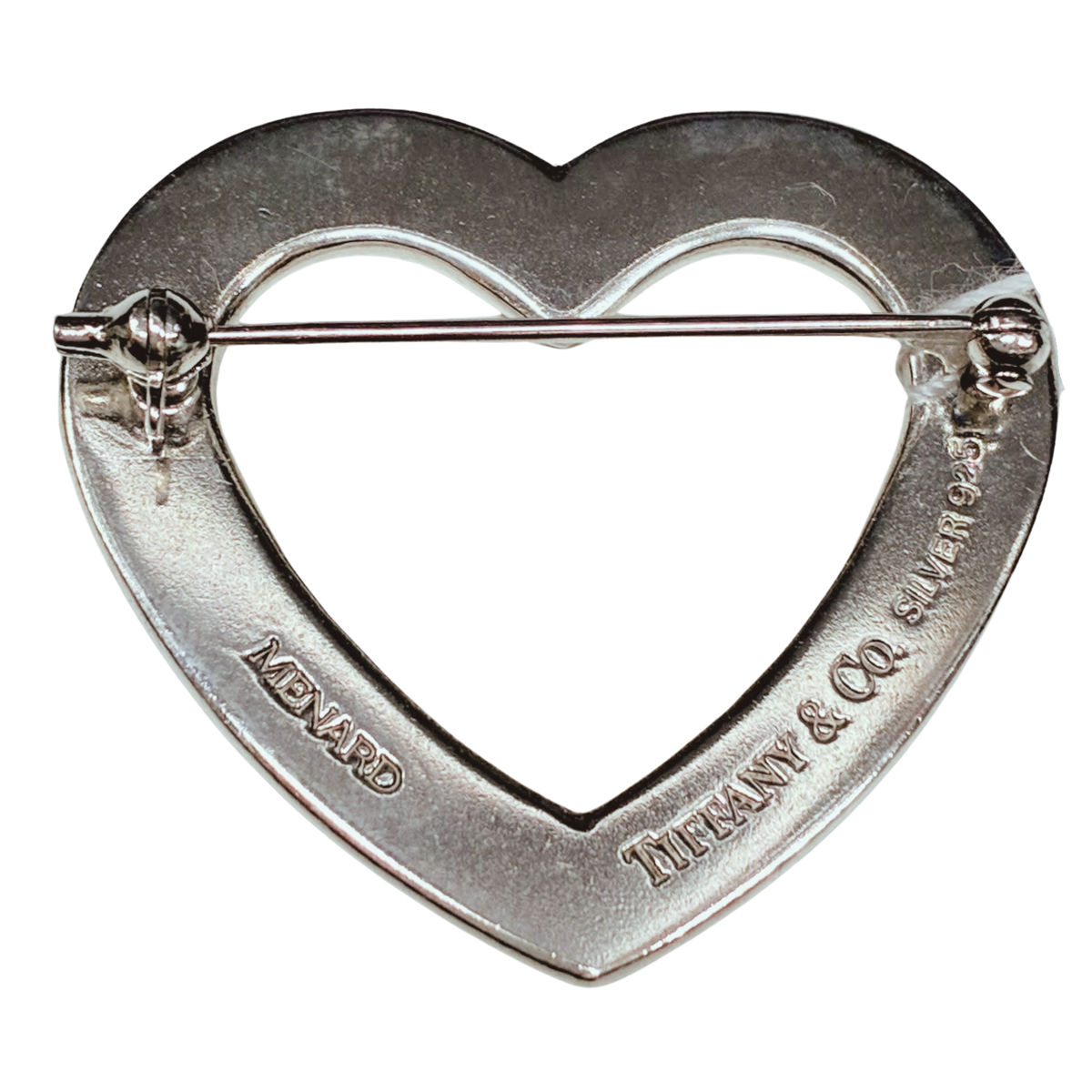 Tiffany And Co X Menard Heart Shaped Brooch SV925 10.0G