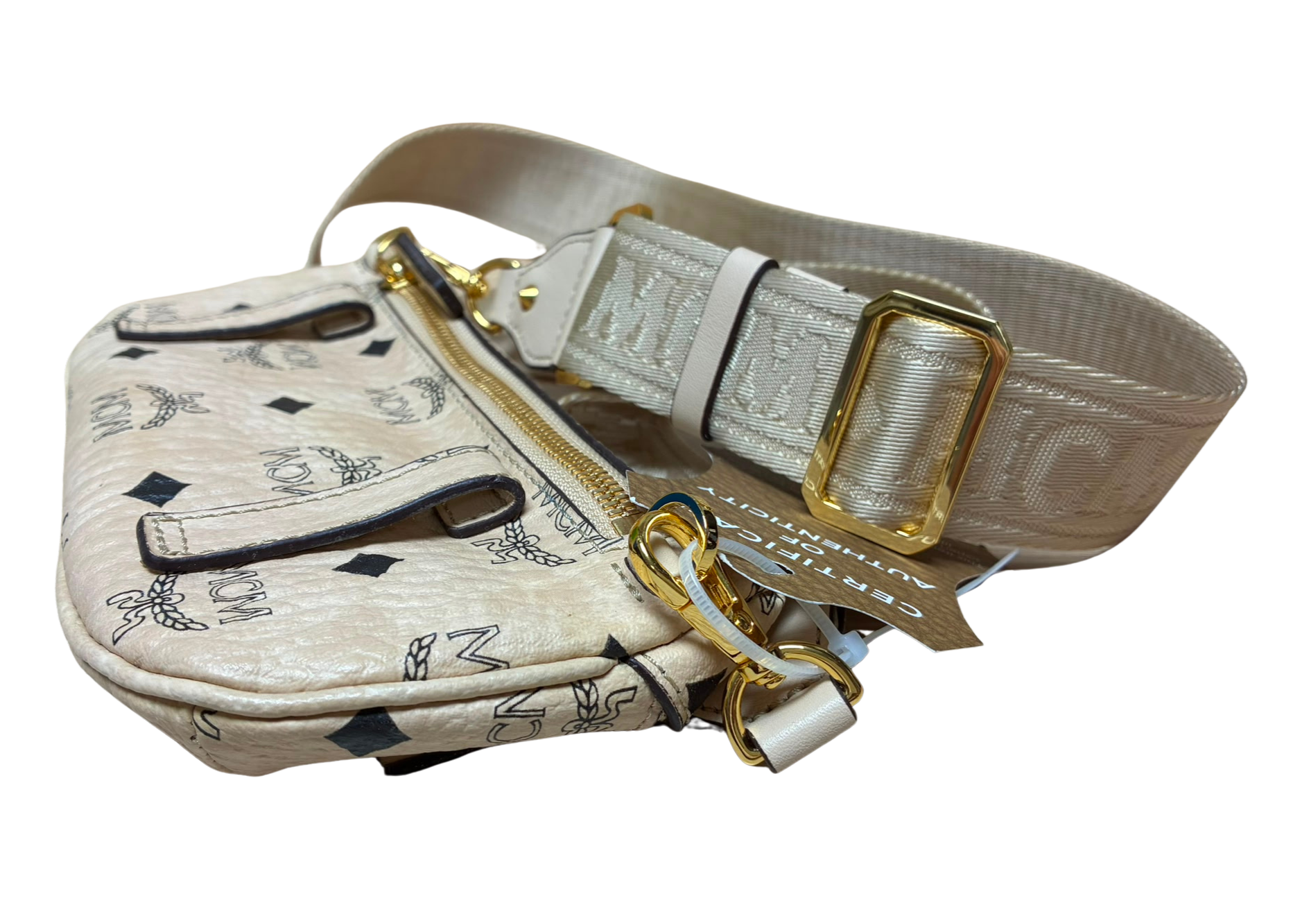 MCM Fursten Belt Bag Beige