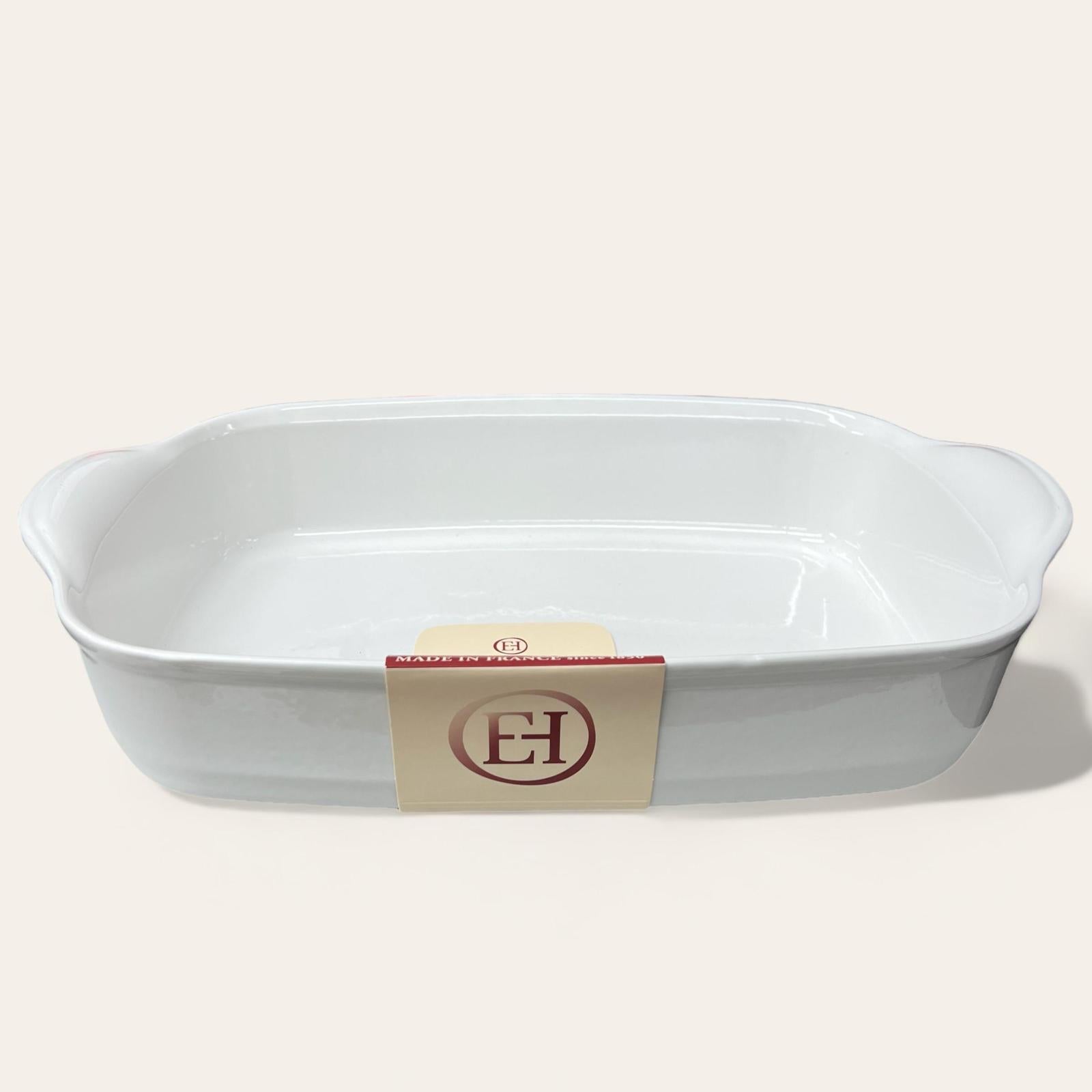 Emile Henry France Ovenware Ultime Rectangular Baking Dish 16.5 x 10.6 Flour White Main image