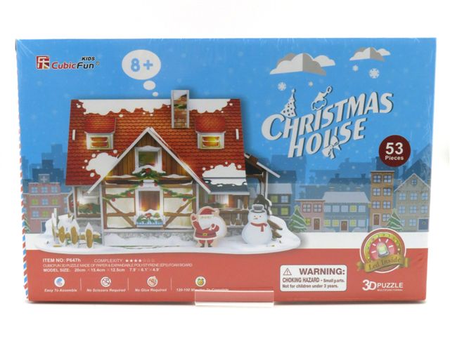 CubicFun Christmas House(3D Puzzle)(53pcs) Main image