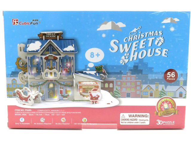 CubicFun  Christmas Sweet Shop(3D PUZZLE)(56pcs)