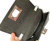 Furla 1927 Mini Crossbody Bag Silver Metallic Finish