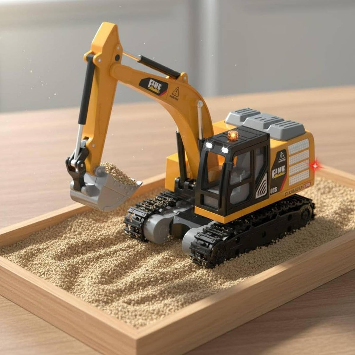 Mini Remote-Controlled Diecast Excavator