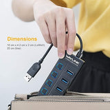 USB HUB-4 PORTS W/SWITCH WAVLINK 2243/UH30414