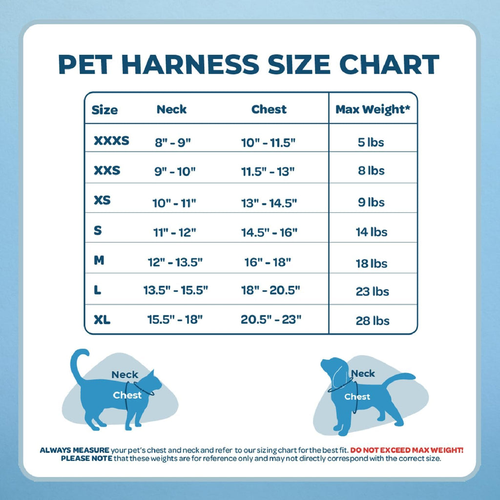 Voyager StepIn Air Dog Harness Baby Blue XXXSmall