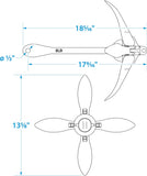 Seachoice 50 41030 Iron Folding Anchor Galvanised 4.1 K