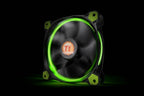 Thermaltake Riing 12 High Static Pressure Circular Ring Green LED Case Radiator Fan CLF055PL12GRA