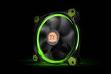 Thermaltake Riing 12 High Static Pressure Circular Ring Green LED Case Radiator Fan CLF055PL12GRA