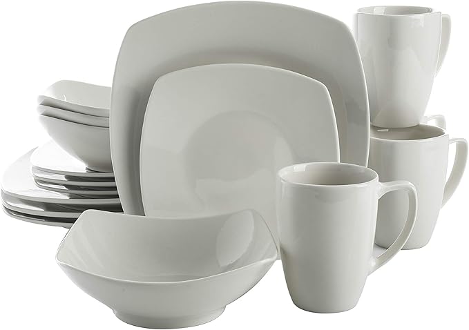 Gibson Home Zen Buffetware 39 Piece Dinnerware Set, White Secondary image