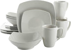 Gibson Home Zen Buffetware 39 Piece Dinnerware Set, White