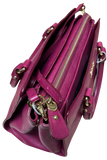 Salvatore Ferragamo Beky Tote Bag Fuchsia Saffiano Leather